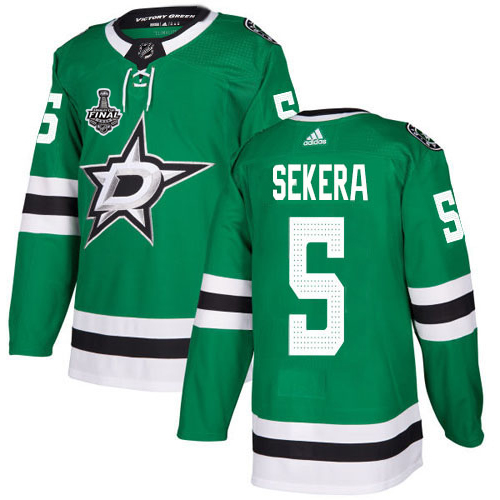 Adidas Men Dallas Stars #5 Andrej Sekera Green Home Authentic 2020 Stanley Cup Final Stitched NHL Jersey